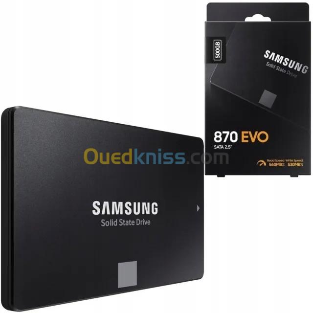 Disque dur SSD interne SAMSUNG 870 EVO 250Go 500Go 1To 2To 4To SATA III  2,5