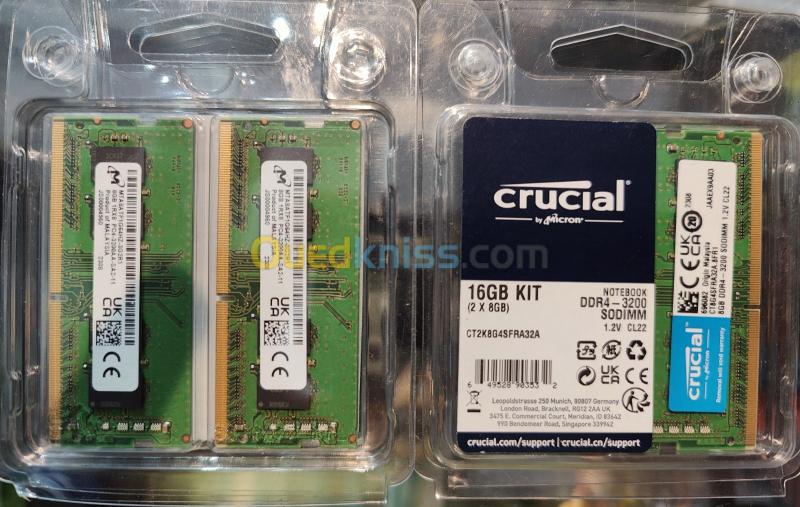 Crucial SO-DIMM 8Go DDR4 3200 CT8G4SFRA32A - Mémoire PC portable