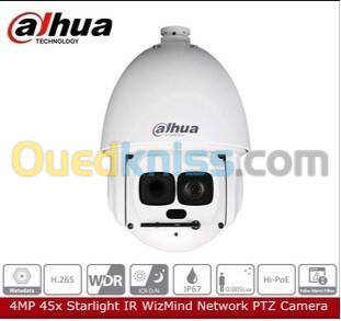 Speed Dome PTZ DAHUA SD6AL445GB-HNV-IR 4MP X45 Starlight IR NETWORK PTZ CAMERA