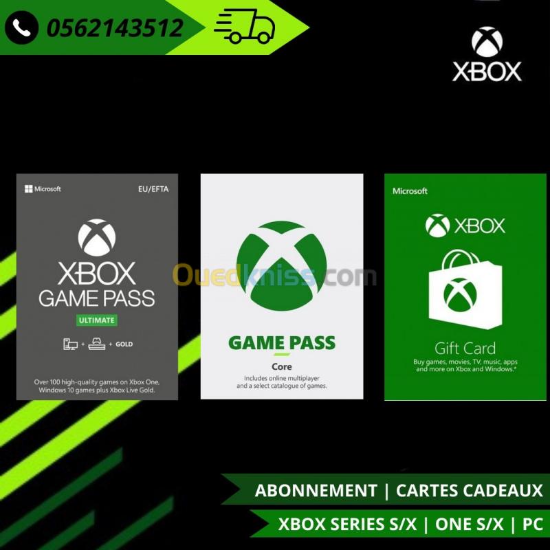  GAME PASS ULTIMATE | GAME PASS CORE | GIFT CARD XBOX ( EUR / USD / TRY / JPY / CAD...)