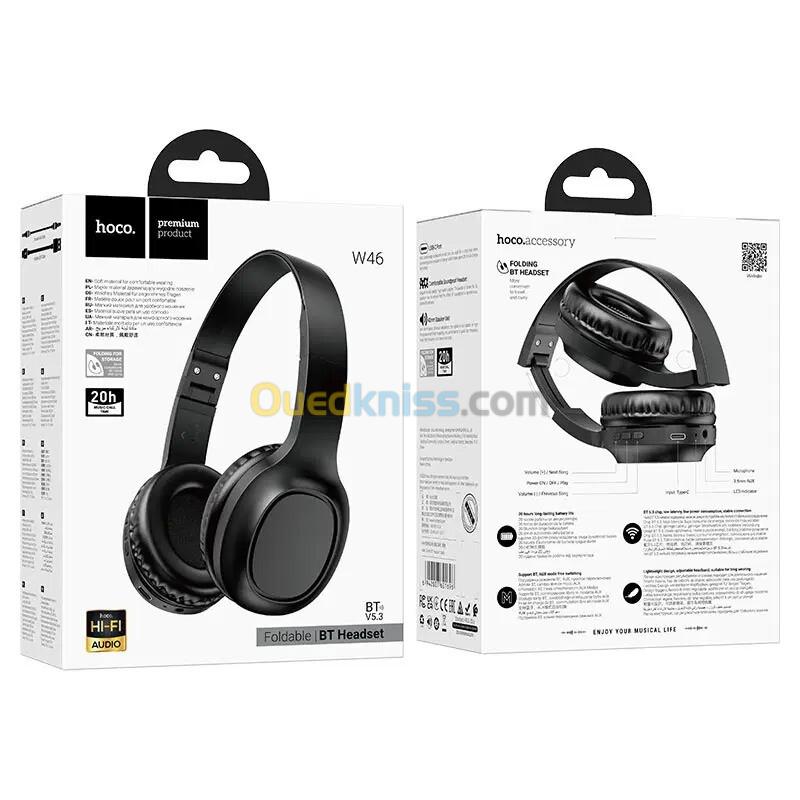 Casque Sans Fil W46 HOCO 2