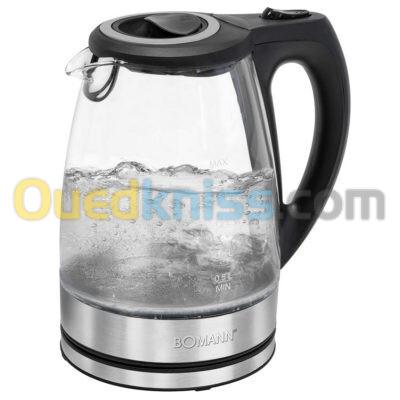 Bomann Bouilloire Electrique En Verre 1,7 L 2200W  Wks 6032 Cb