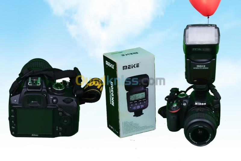  Nikon D3200 Objectif 18-55Mm VR  Flache professionnel  SPeedlit  MK950II