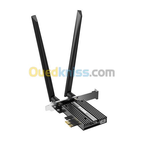 D LINK DWA X586E ADAPTATEUR PCIe WIFI 6E AX5400  TRIPLE-BANDE  BLUETOOTH 5.2  ANTENNES 5dBi 2