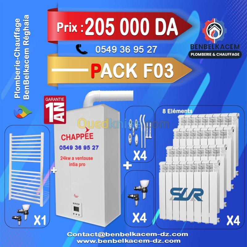 Packs Chaudiere Avec Radiateur Baxi/immergas/Junkers 35