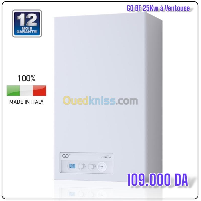 Chaudiere Murale à gaz sime brava GO BF 25/30/40kw ventouse made in italy  3