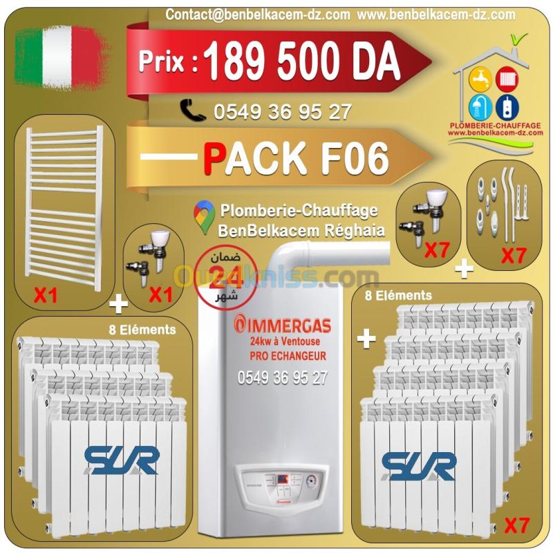 Packs Chaudiere Avec Radiateur Baxi/immergas/Junkers 75