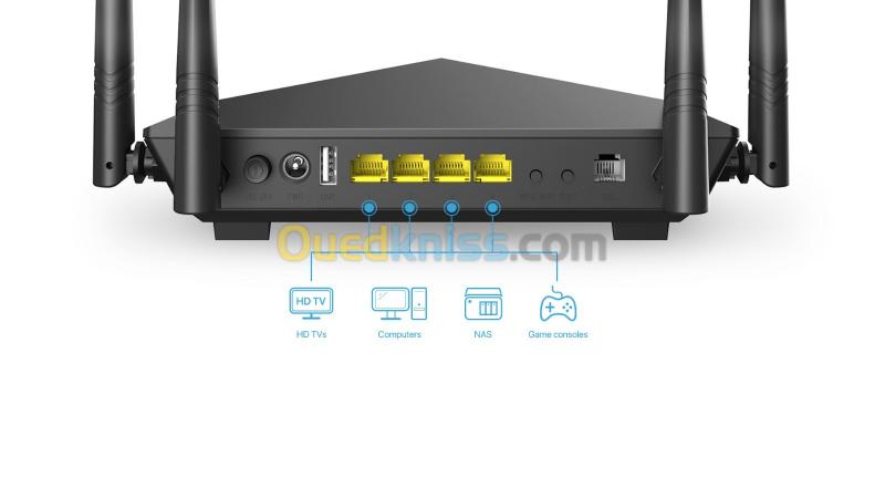  Tenda V12 Modem Routeur WIFI AC1200 Dualband Gigabit VDSL/ADSL