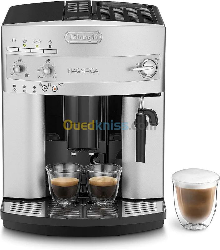  Machine à café à grains et moulu Expresso avec broyeur Delonghi ESAM 3200S MAGNIFICA -