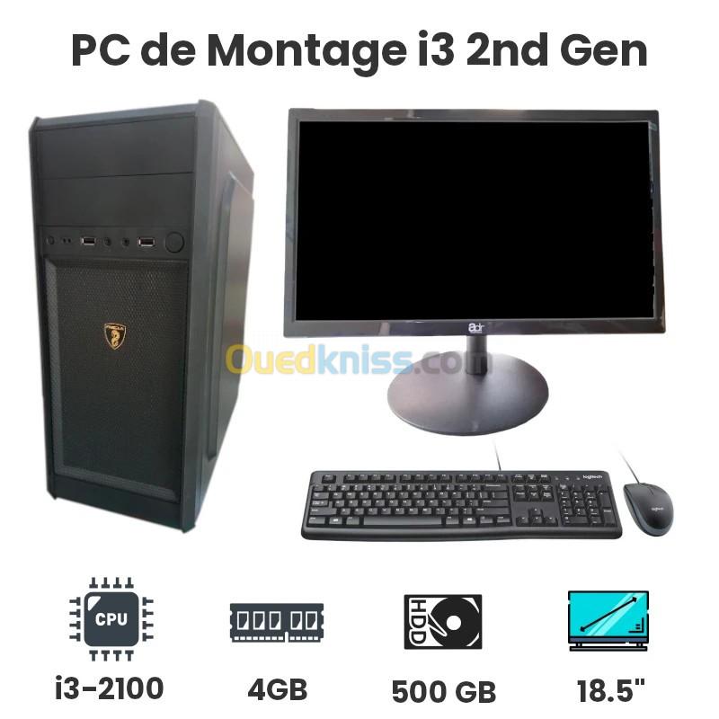  PC FIX i3-2120 4Go/500GO + Ecran adr 18.5″