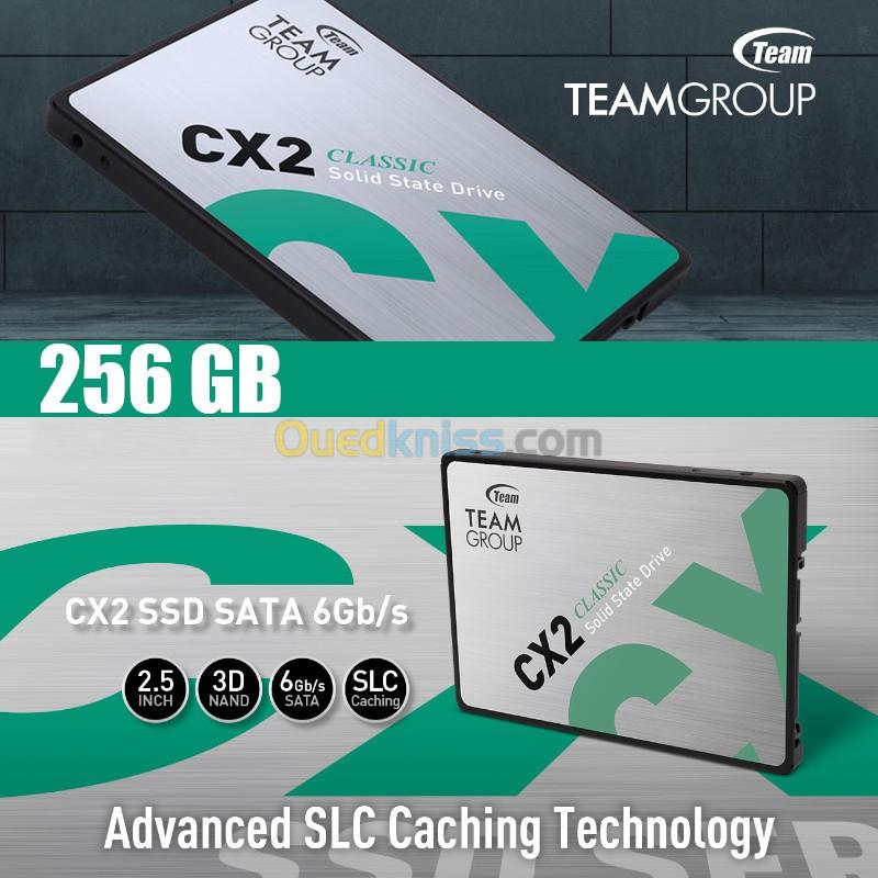  Disque SSD 256GB TeamGroup CX2 3D NAND 6GB/s