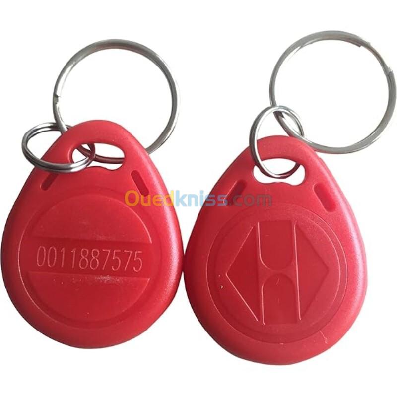 LES TAGUES AVEC PUCE RFID ROUGE 125KHZ 3