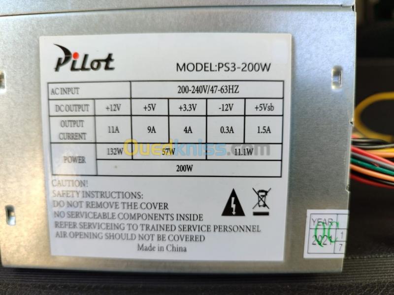  Liquidation alimentation de marque PILOT model : PS3-200W