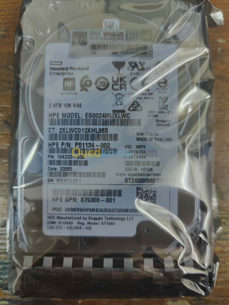 DISQUE HPE 2.4TB SAS 12G 10K SFF HDD SAS 2