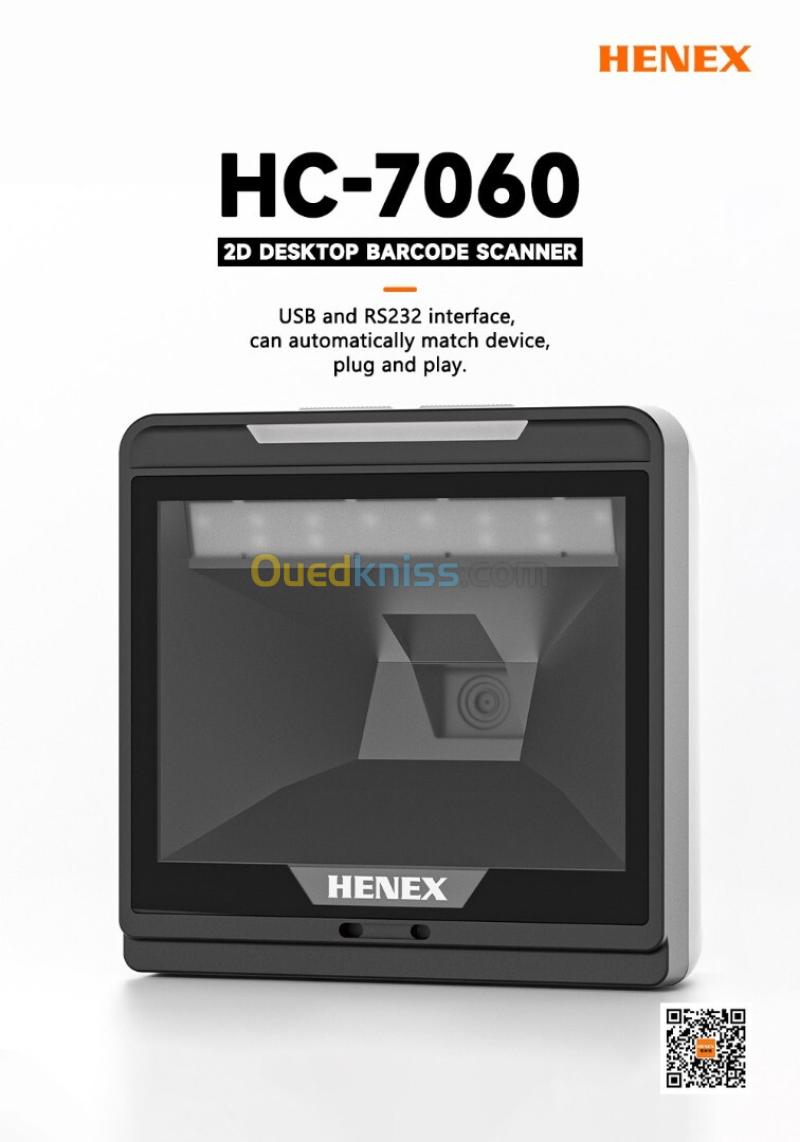 LECTURE CODE BARRE HENEX HC-7060