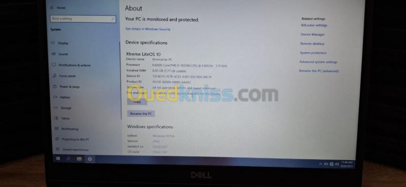 dell 3410 i5 10eme 8/256 en gros 2