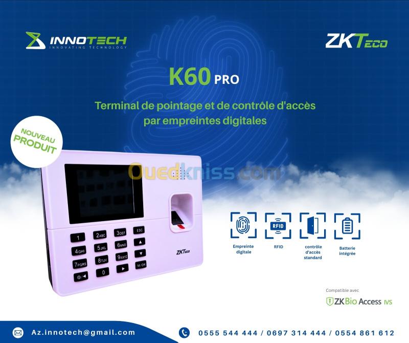 Pointeuse Biométrique ZKTeco K60-PRO k50 2