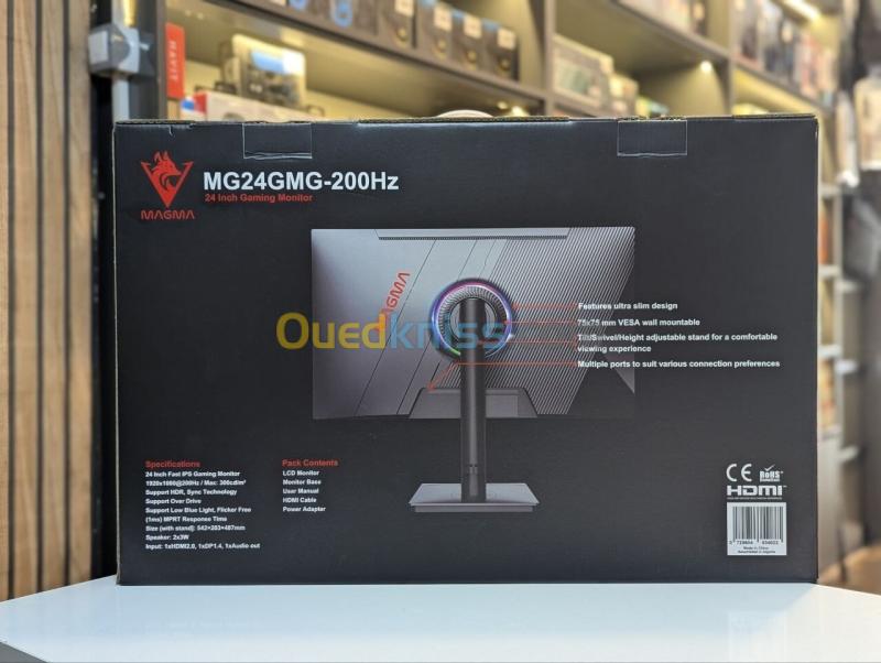 ECRAN MAGMA MG24GMG-200Hz FHD FAST IPS 1MS SPEAKER 3